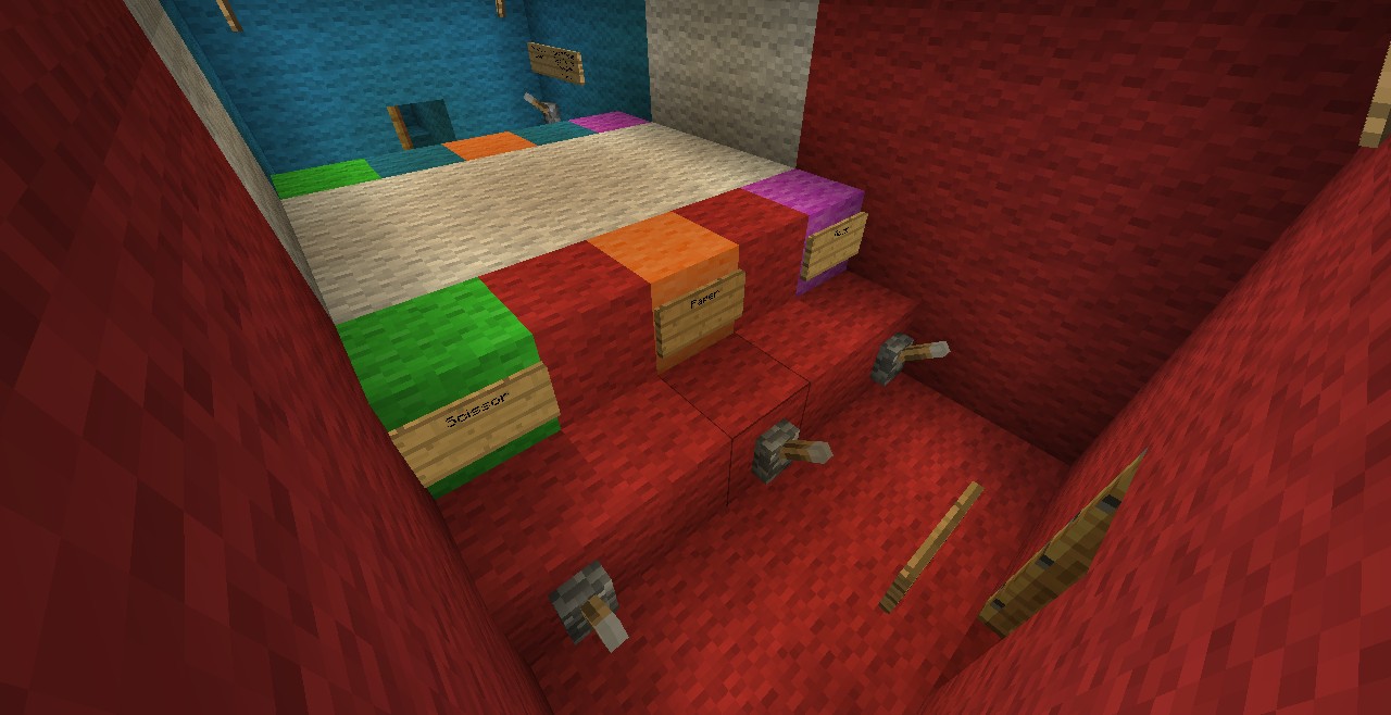 Little Fun Rock , Paper Scissor Game Minecraft Map
