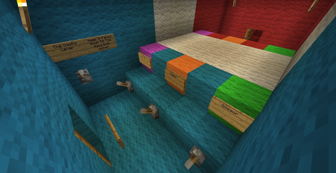Little Fun Rock , Paper Scissor Game Minecraft Map