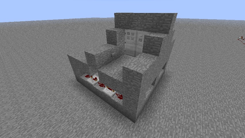 Double Doors v1.01 (Using Buttons and Delay) Minecraft Map