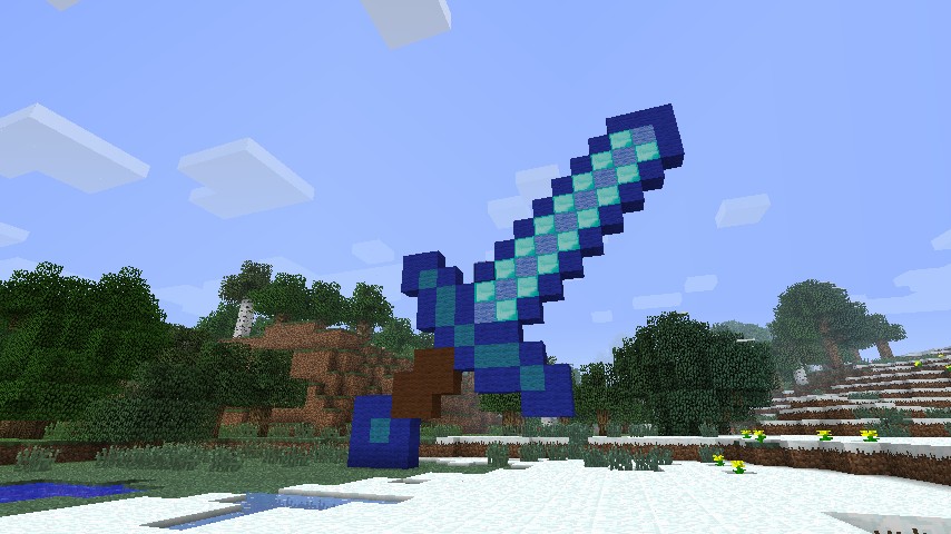 Giant Diamond Sword Minecraft Map