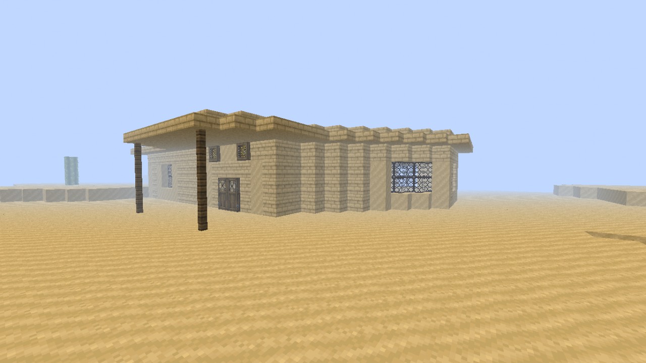 Awesome Desert House (Next To Grassland) Minecraft Map