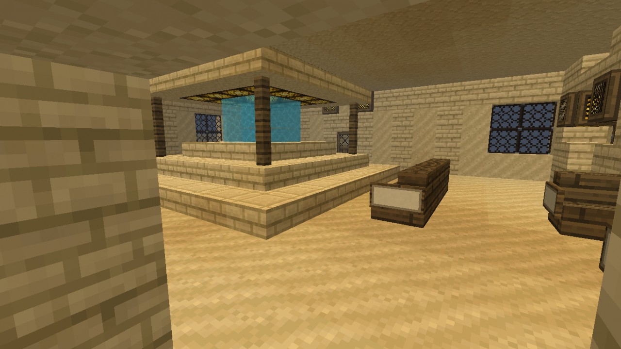 Awesome Desert House (Next To Grassland) Minecraft Map