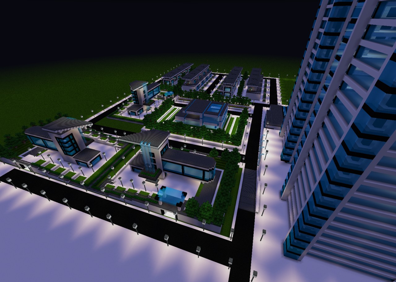 MY MODERN TOWN Minecraft Map