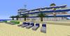 Hotelfront Beach with some shops