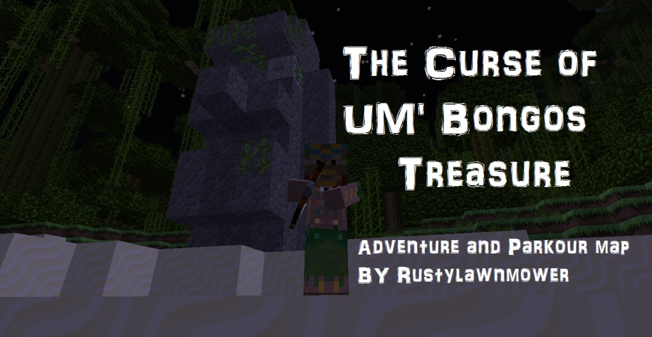 The curse of Um' Bongos treasure parkour and adventure Minecraft Map
