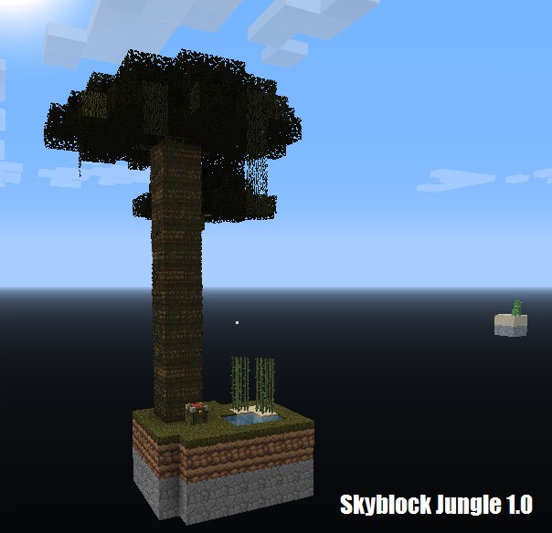 The jungle skyblock.. Minecraft Map