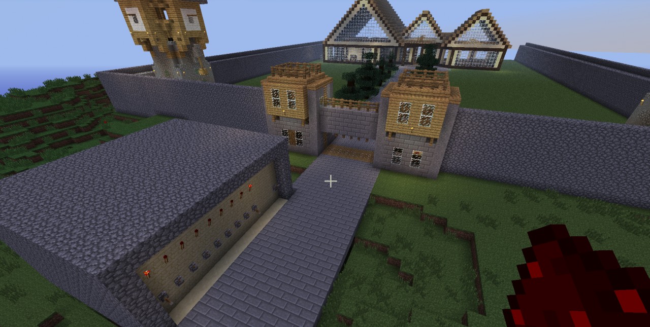 piston gate with binary lock to entry Minecraft Map