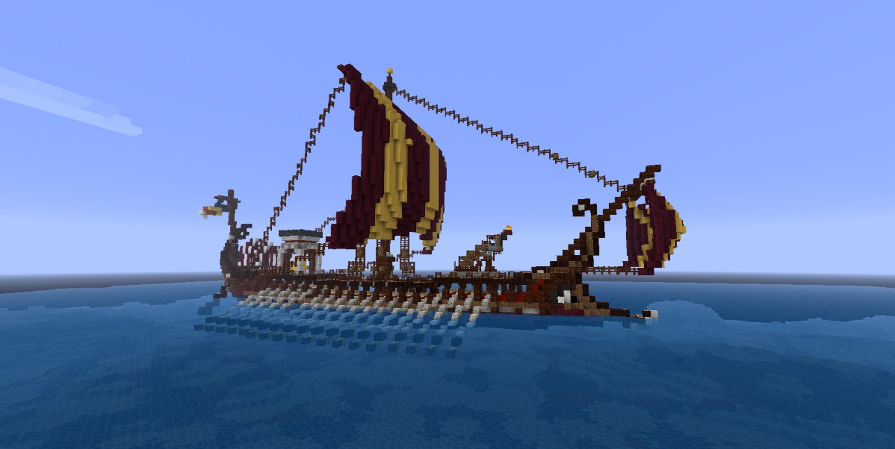 Catalan - A Greek Bireme Minecraft Map