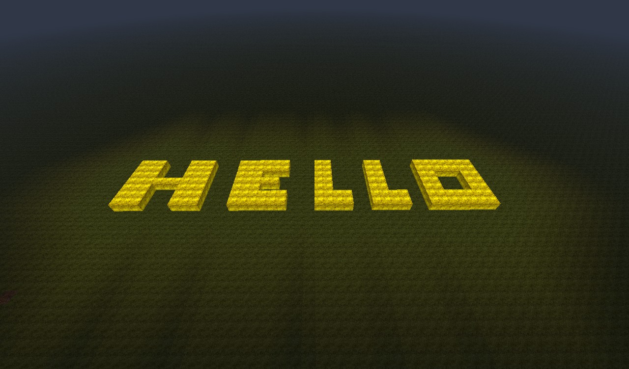 i would just like to say HELLO! Minecraft Project