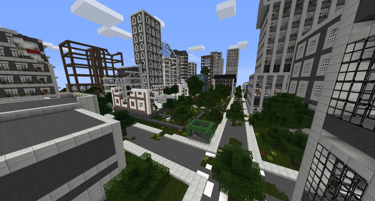 minecraft ruined city map