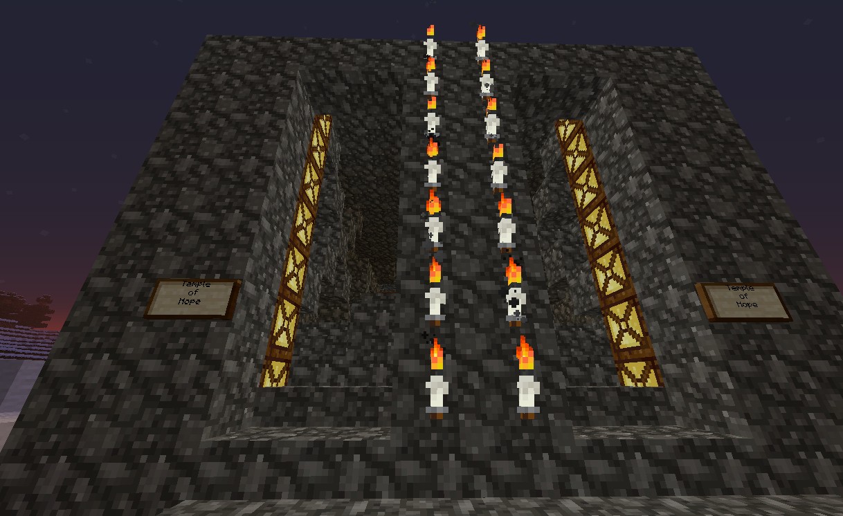 The temple(behind is a treasure room)