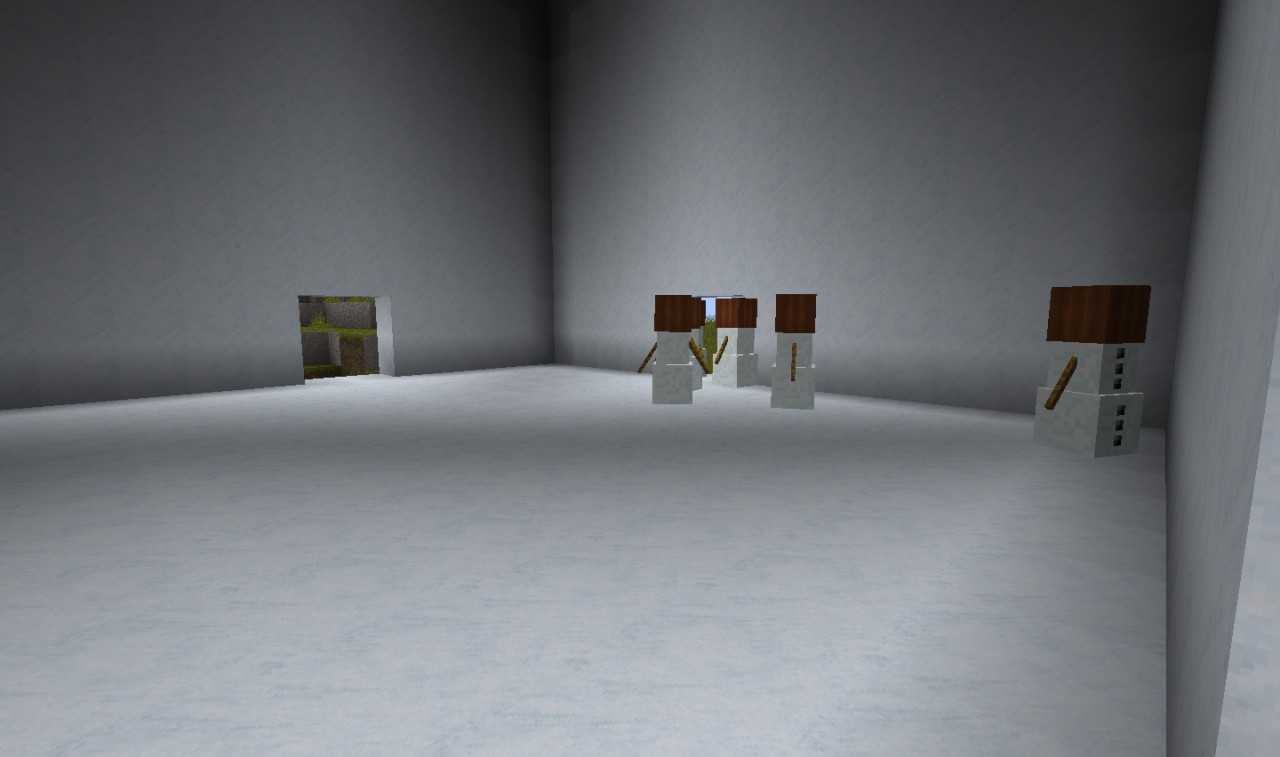 statue of snowman Minecraft Map