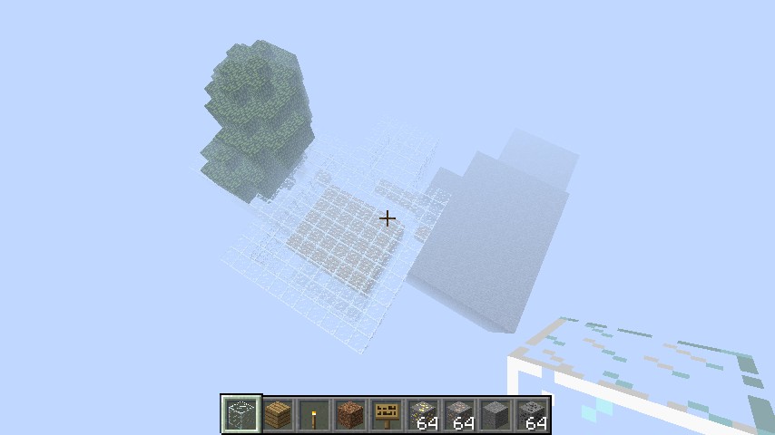 Live and survive in a floating box Minecraft Map