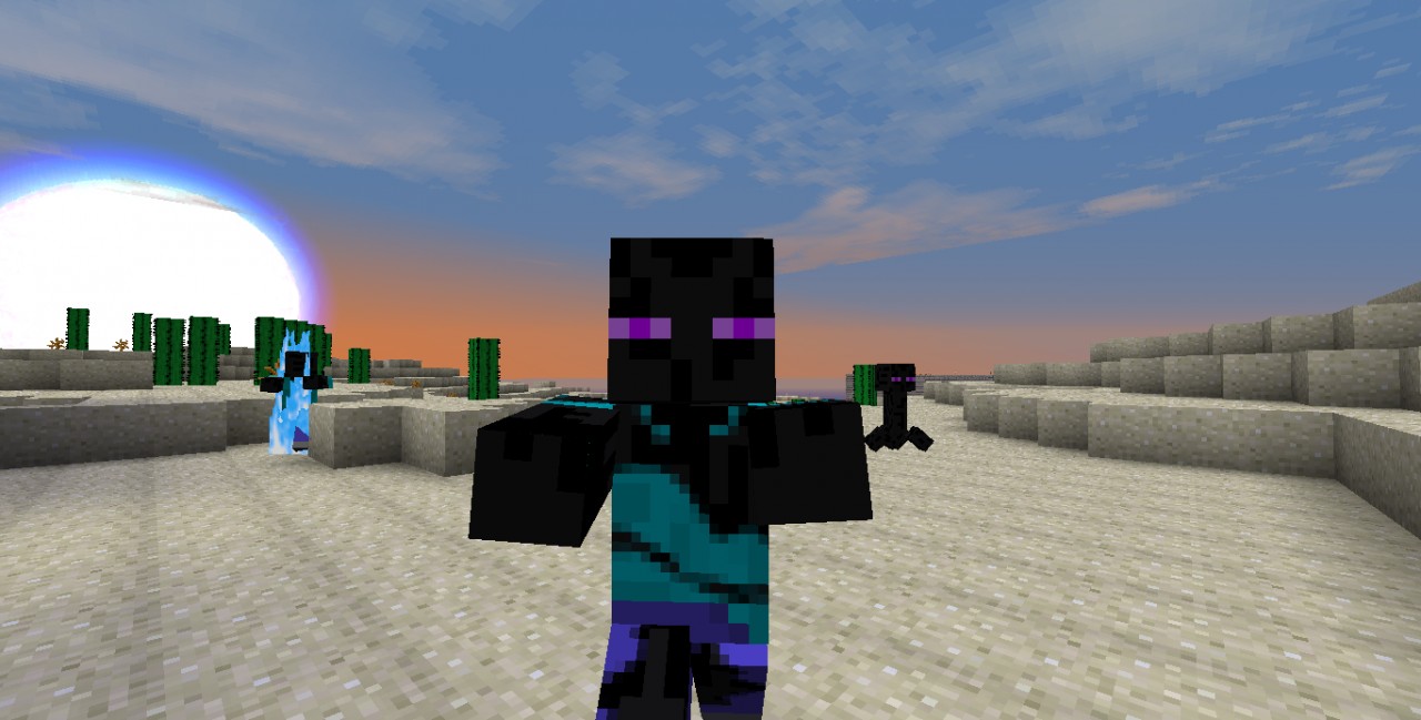 one of the new ender people zombie guys. XD