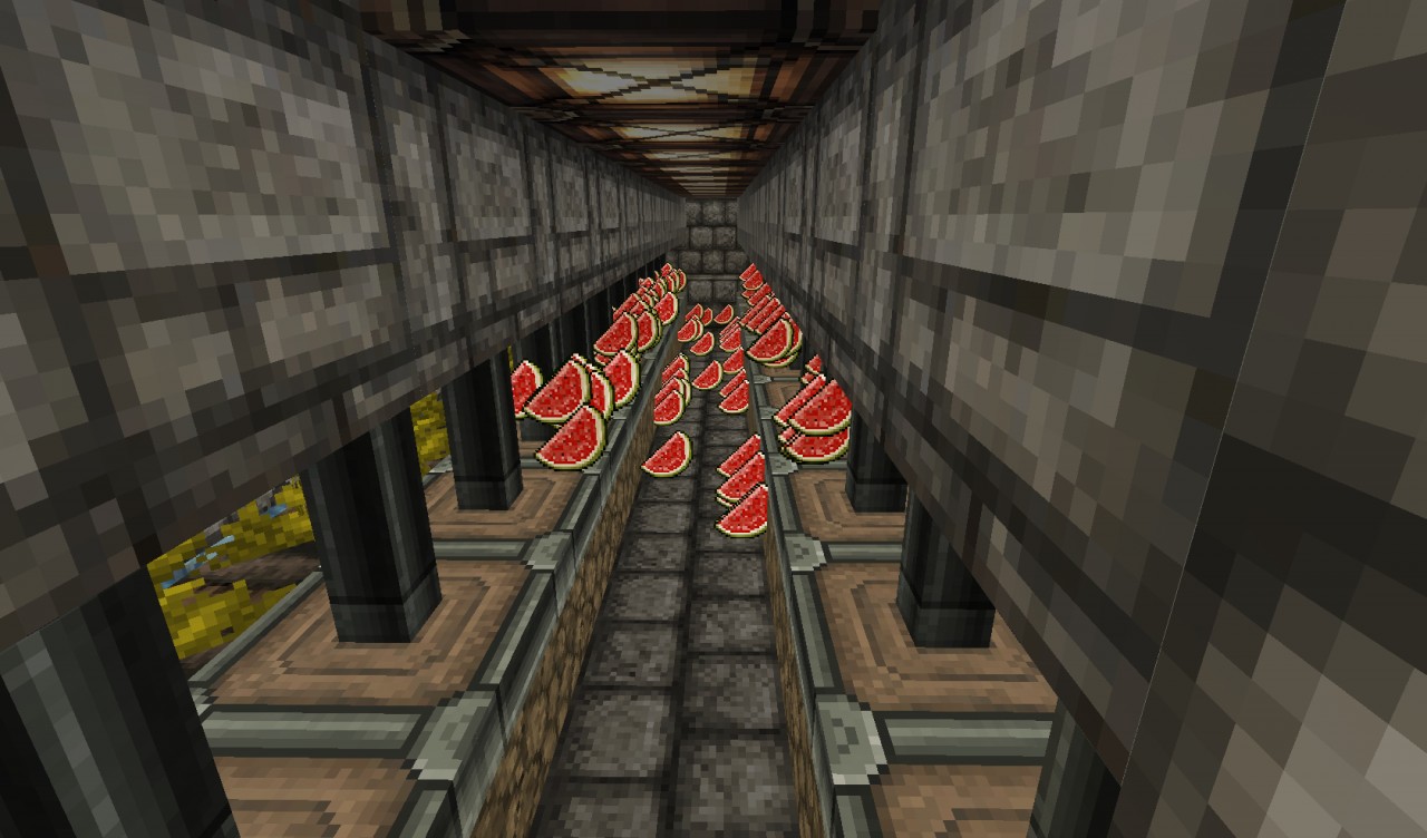 Piston Melon Farm Minecraft Map