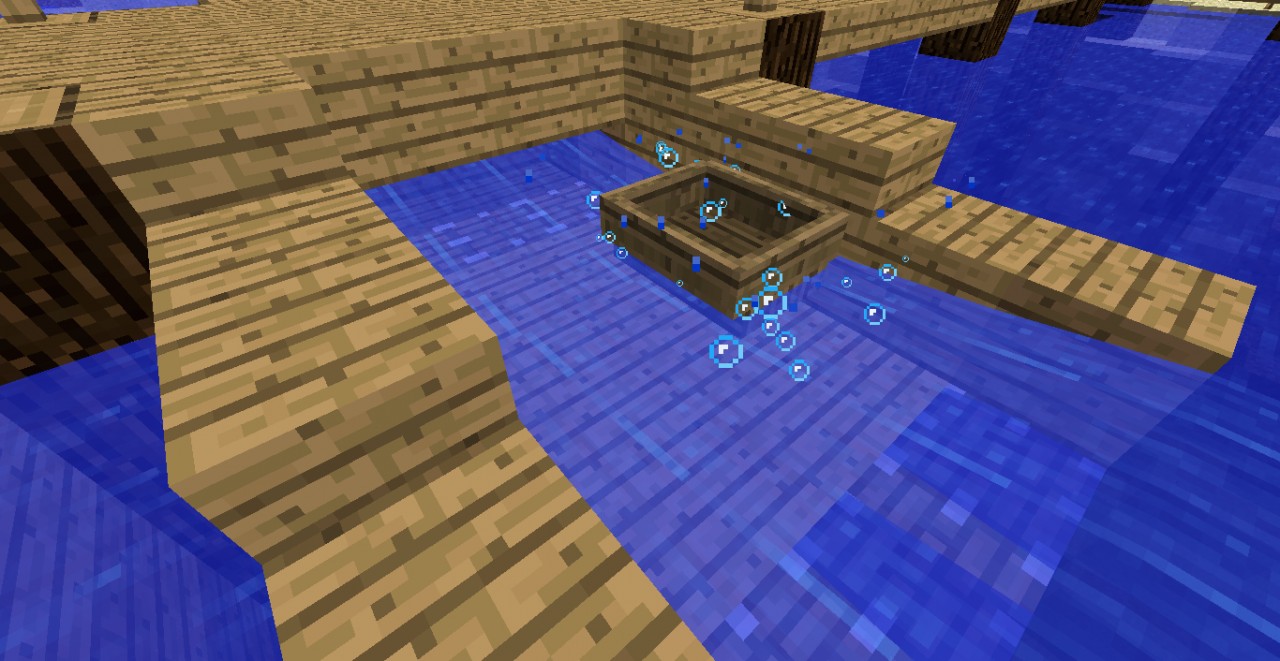 Drydock, pier, and fishing hut! Minecraft Map