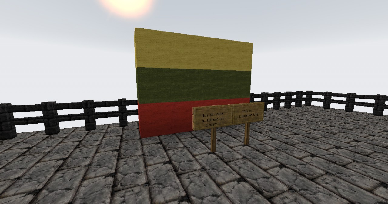 Lithuanians flag (This map made by Lithuanians)