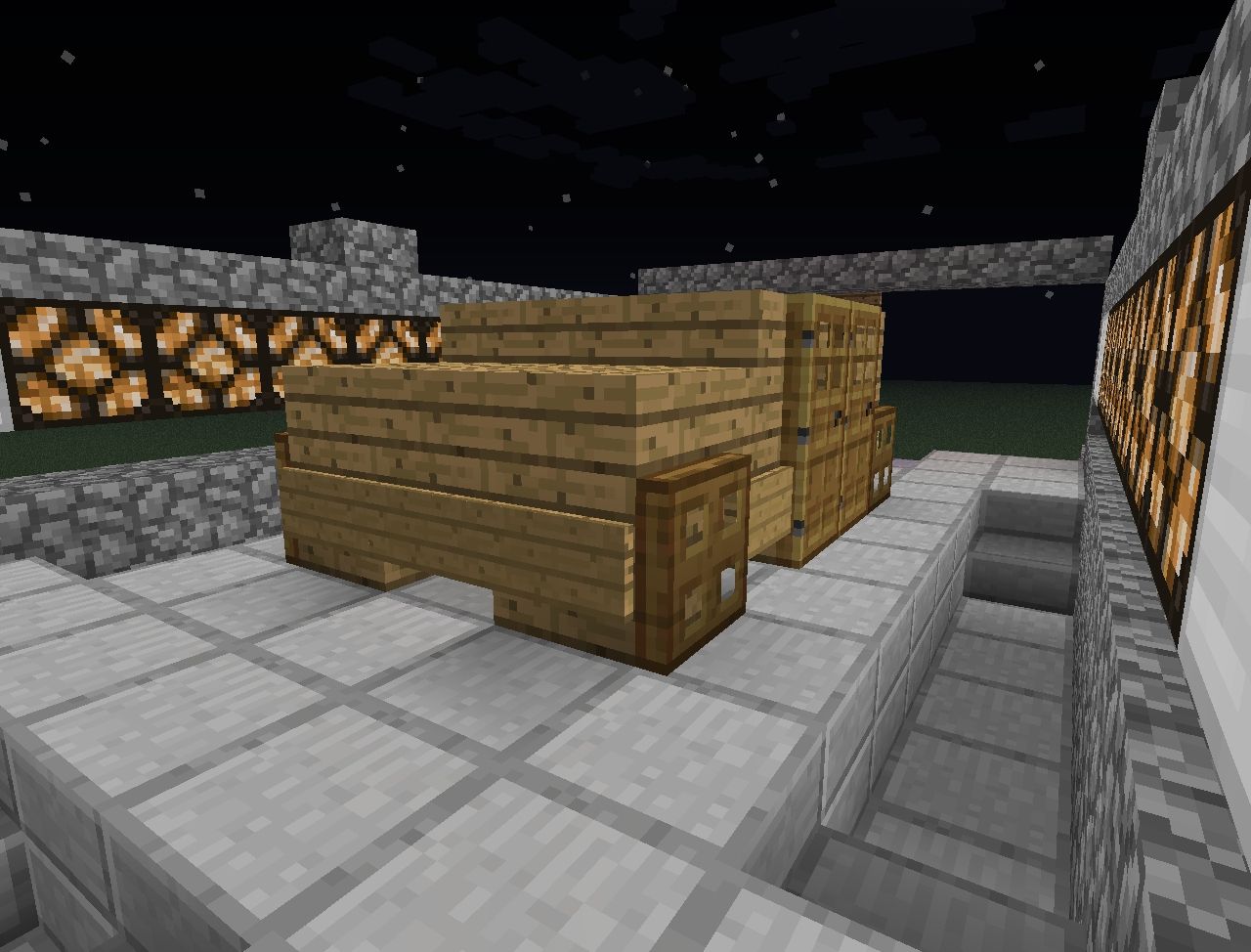 Wooden Hummer H2 on the podium.