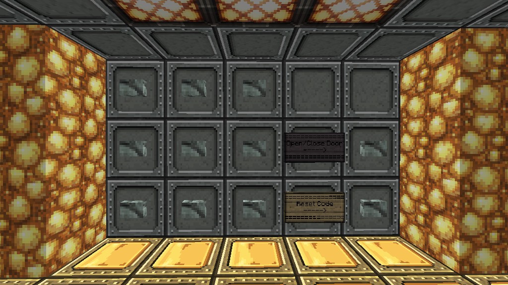 9Button Combination Lock Minecraft Map