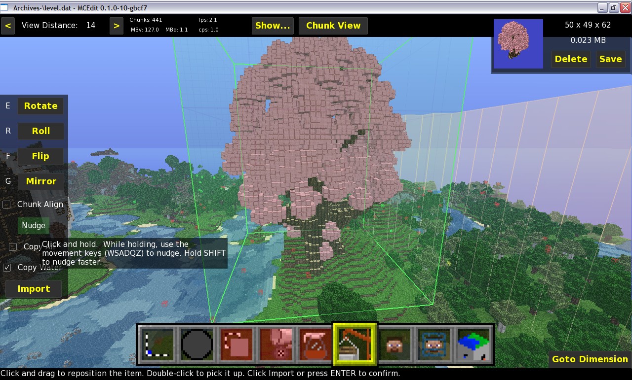 MCEdit Forester tutorial Minecraft Map