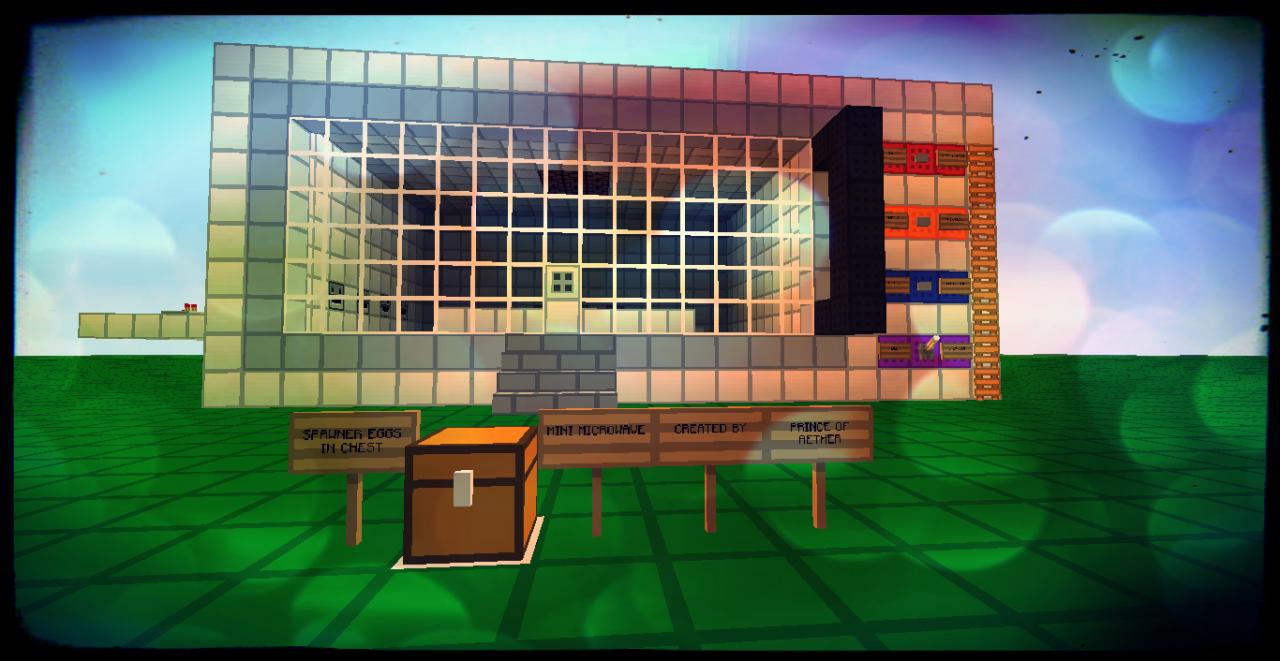 Mini Working Microwave Minecraft Map