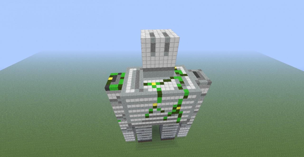 Iron Golem 3D Scale Statue Minecraft Map