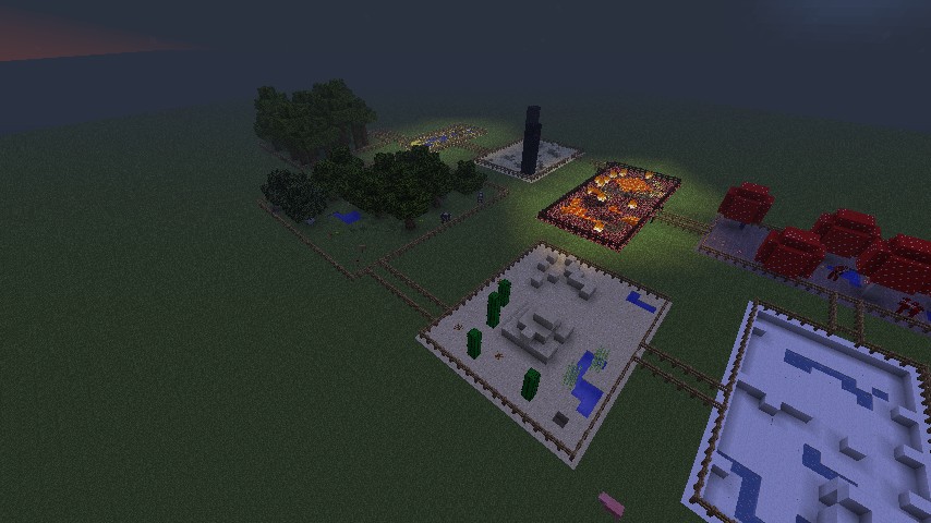 FlatLand Biomes(Survival Challenge) Minecraft Map