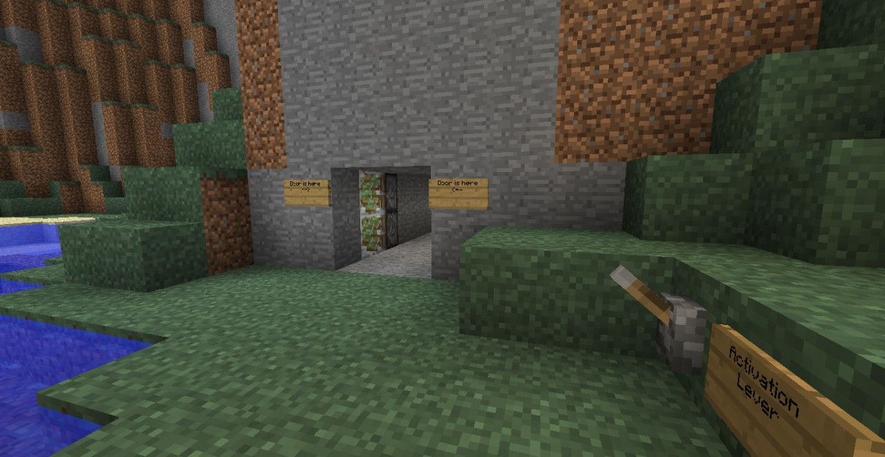 Hidden Mountain door Minecraft Map