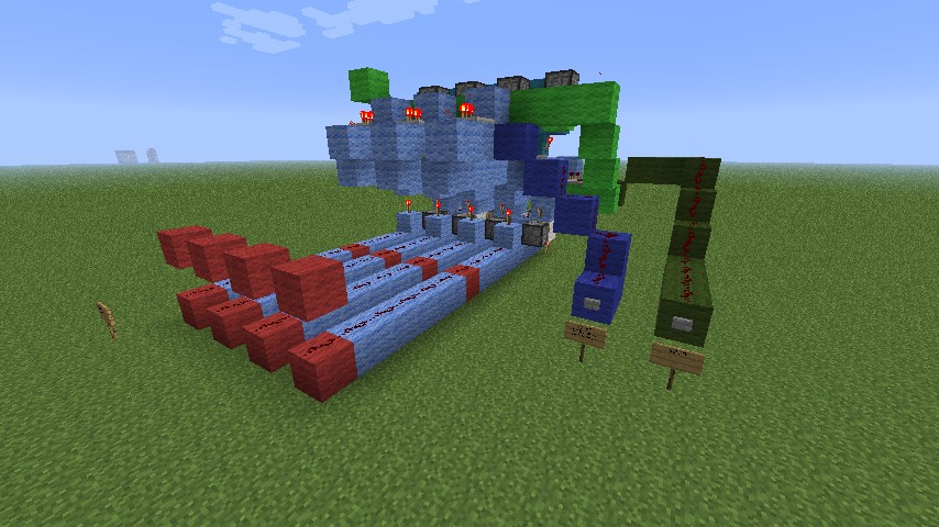 Compact Binary Counter Minecraft Map