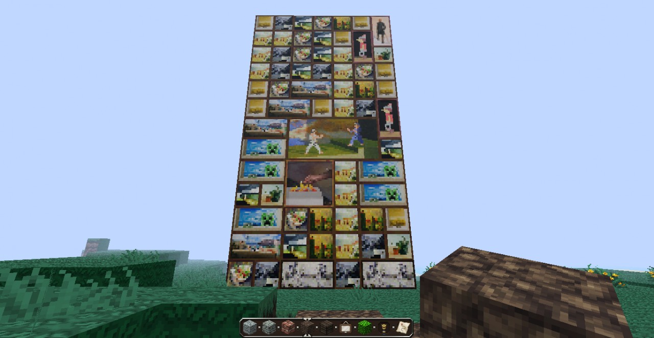 painting wall Minecraft Map