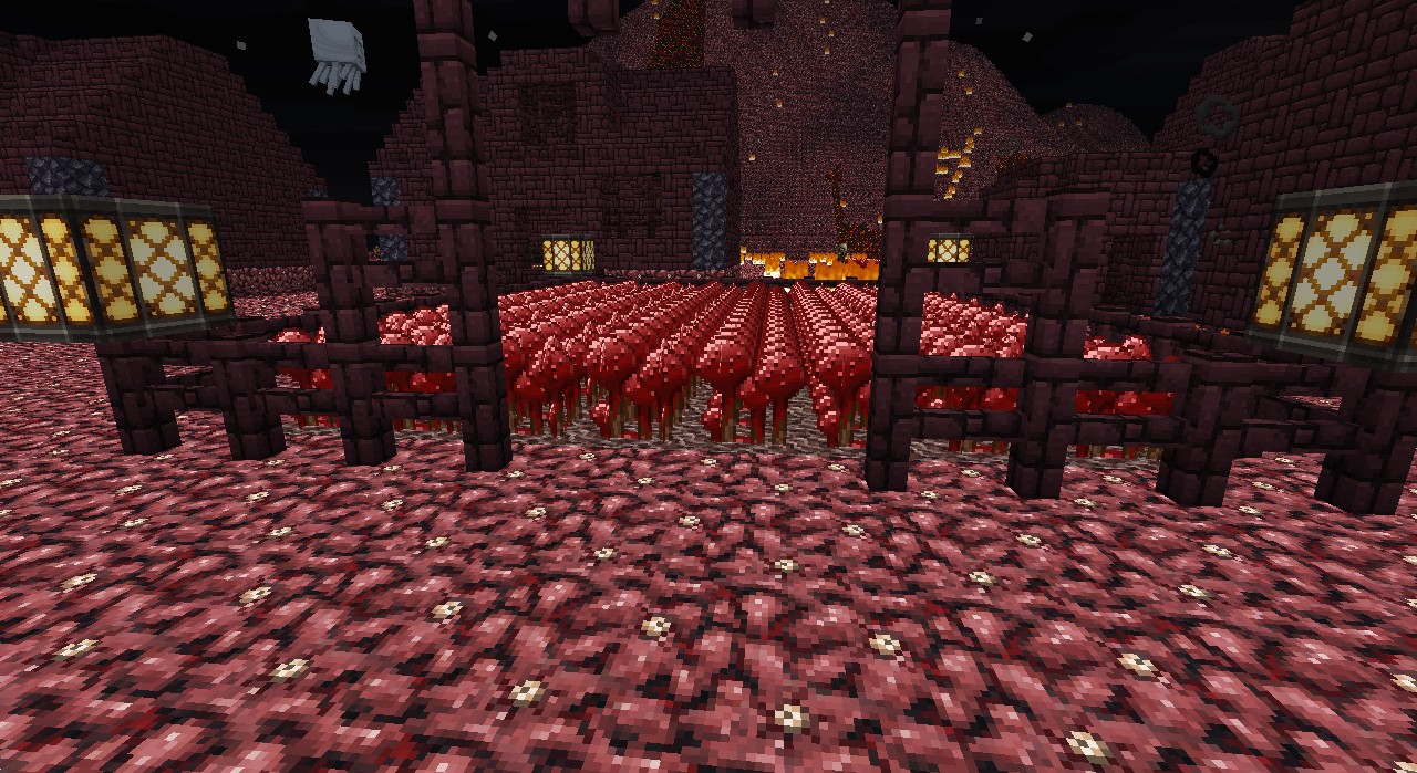 Nether Village (Custom Terrain) Minecraft Map
