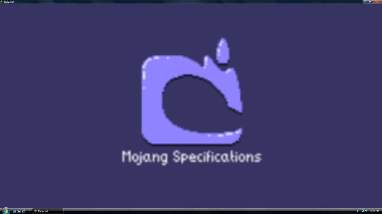 The oldest Mojang logo... ever.