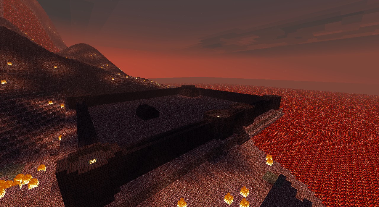 Nether Village (Custom Terrain) Minecraft Project