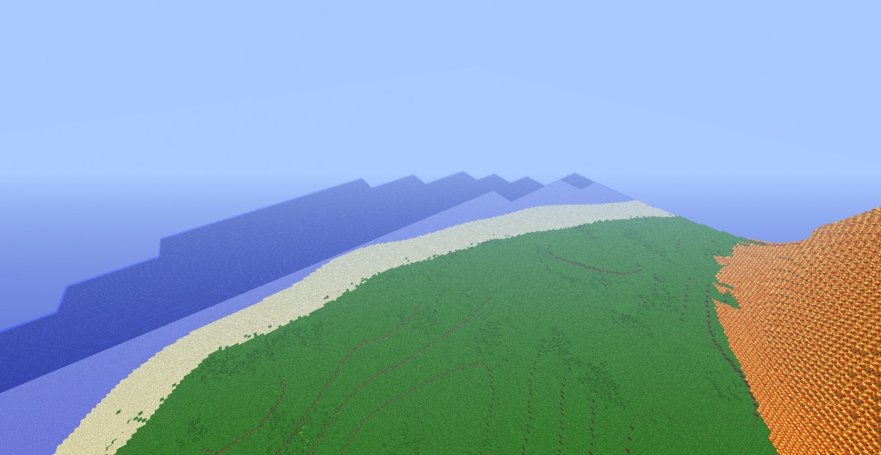 Custom Terrain Volcanoe Island Minecraft Map custom-terrain-volcanoe-island-minecraft-map