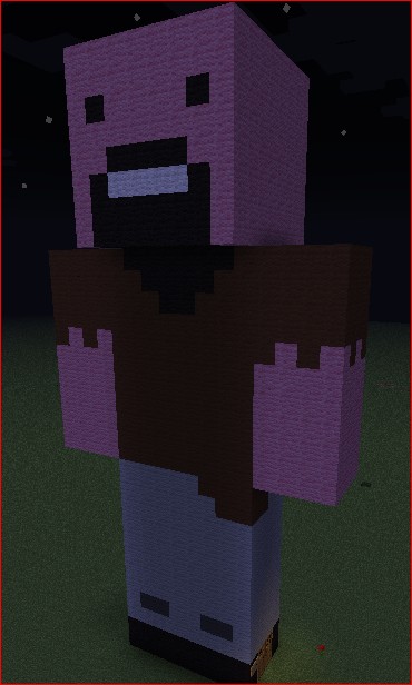 notch statue Minecraft Map