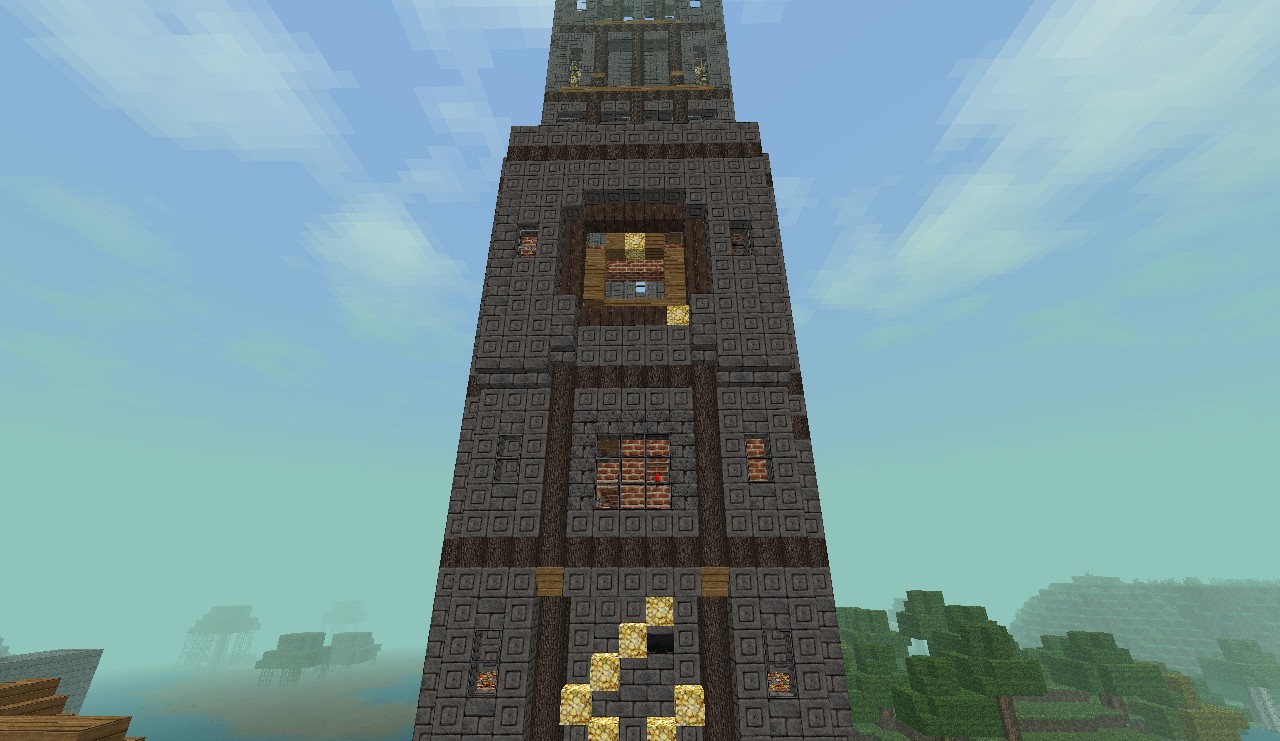 Clock with minute and hour hand Minecraft Map