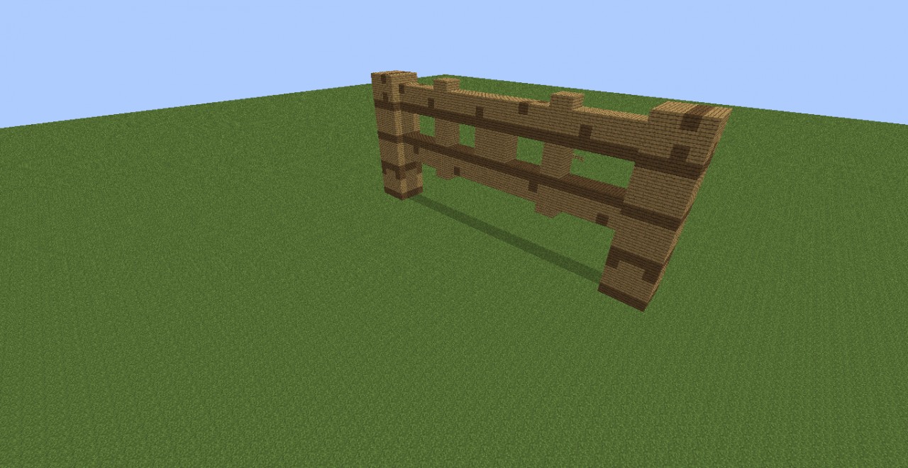 Giant Fence and Fence Gate Minecraft Map