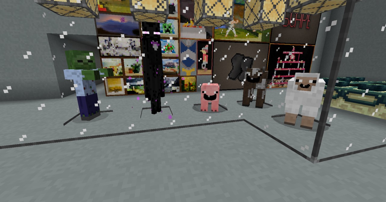 Mobs That Were Changed (Zombie and Enderman Are Added WITH the Old Textures With Random Mobs)