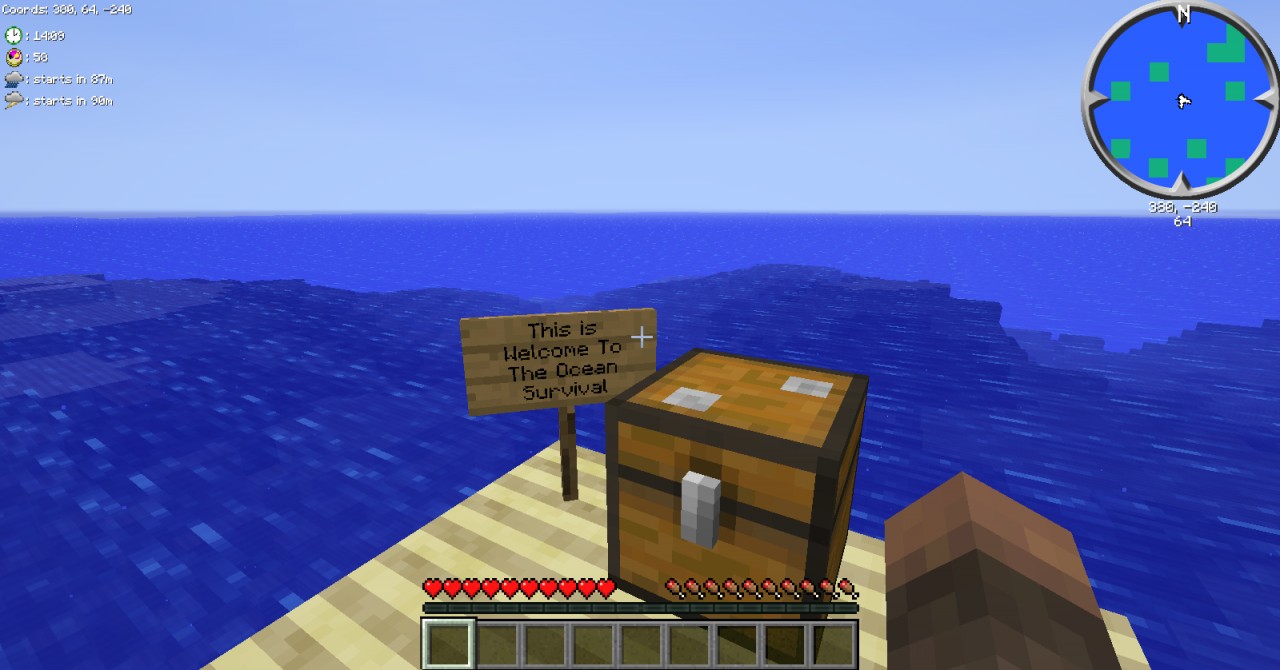 To The Ocean Survival Minecraft Map