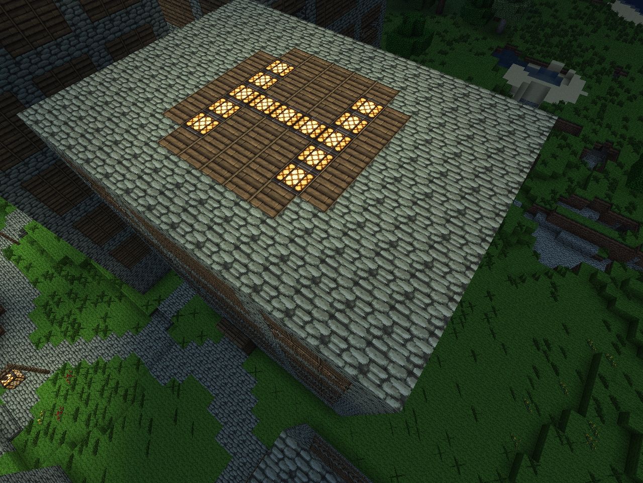 Highrise with helicopter pad Minecraft Map