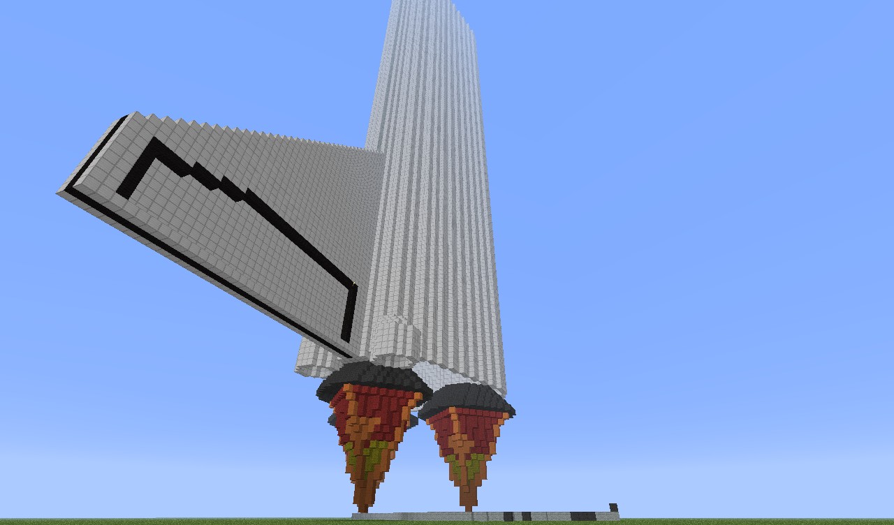 Fully Functional 3D Rocket Ship (In Progress) Minecraft Map