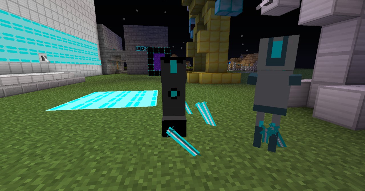 Creeper Drone. The Skeleton next to it has outdated textures
