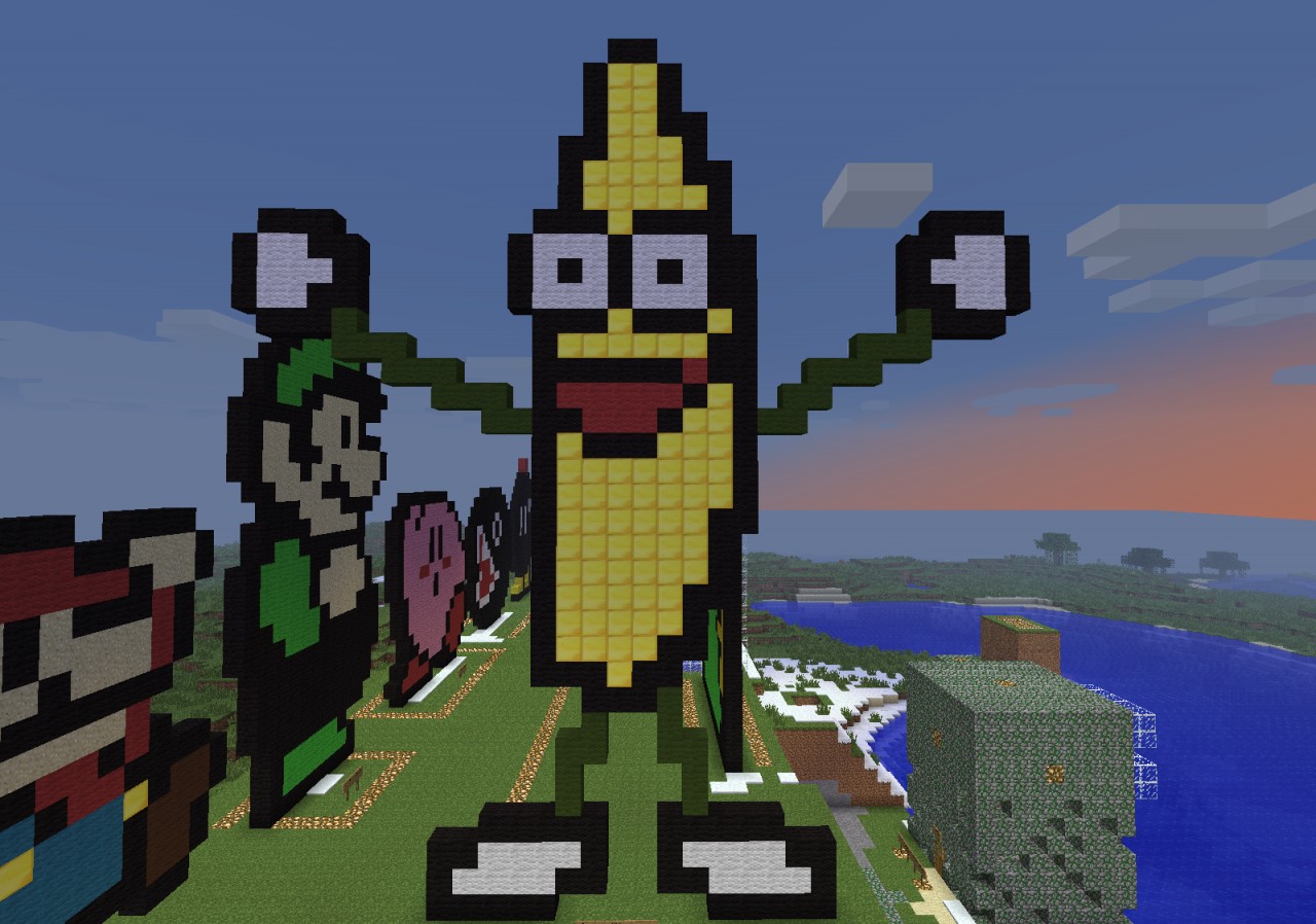 Peanut Butter Jelly Time Banana Minecraft Map