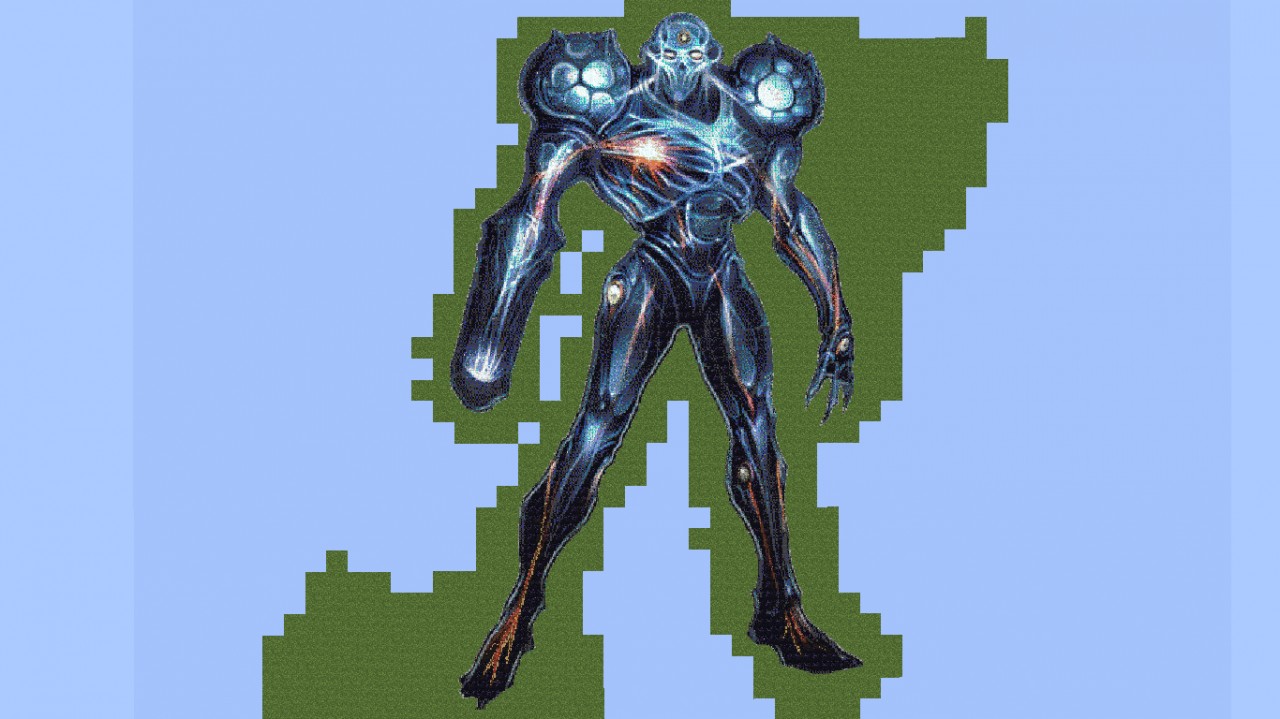 Dark Samus Mega Art Minecraft Map