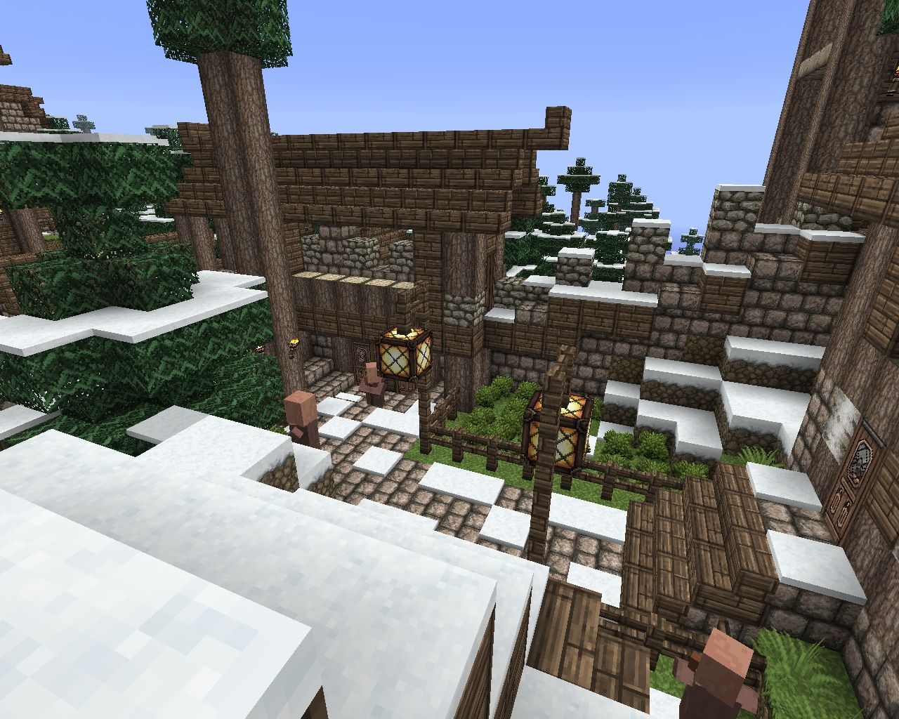 Snowy Village Minecraft Map