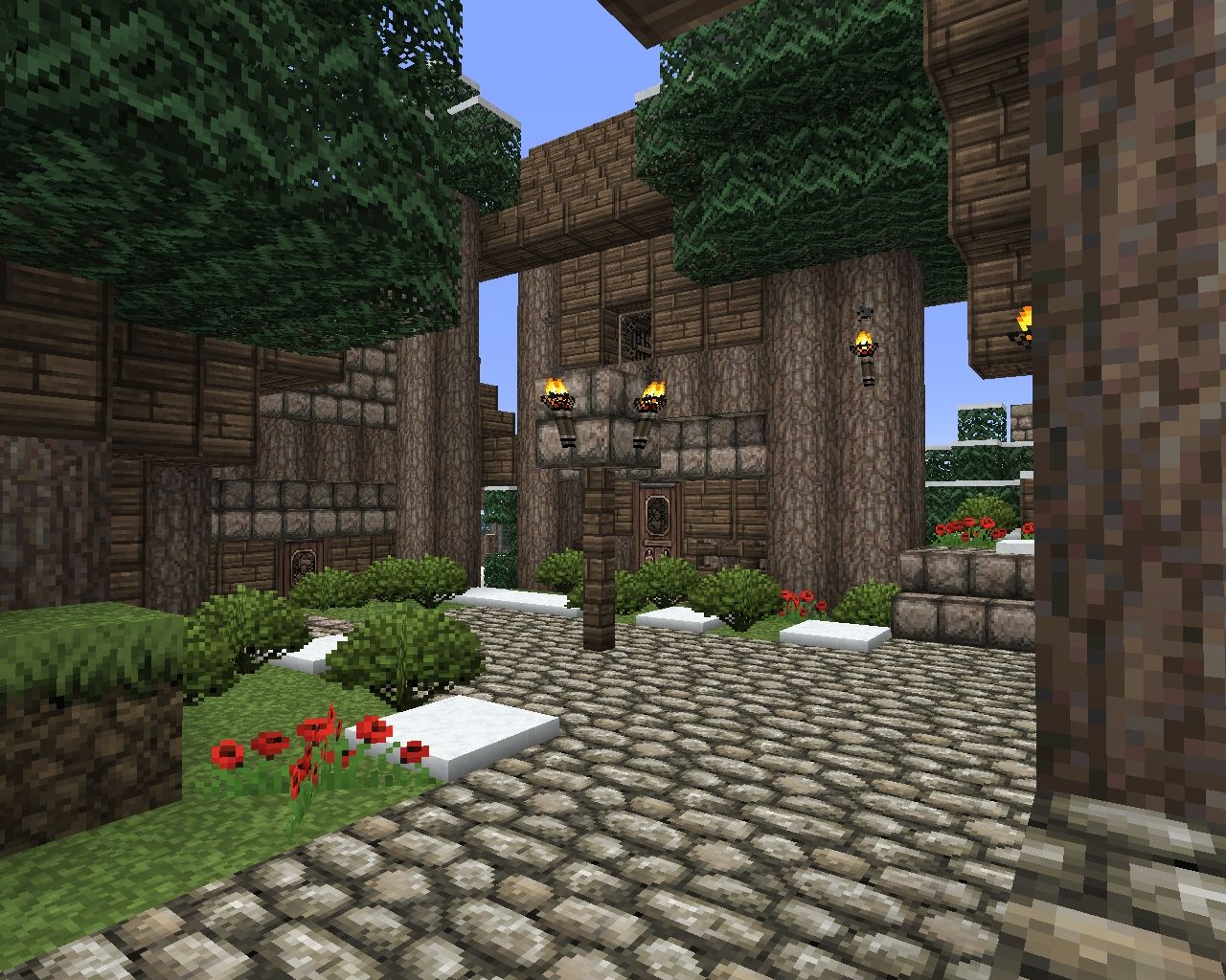 Snowy Village Minecraft Map