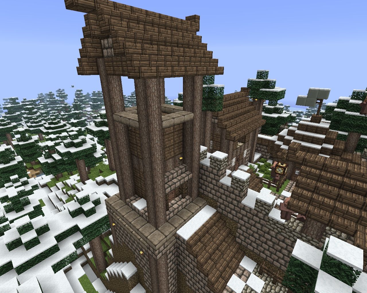 Snowy Village Minecraft Map