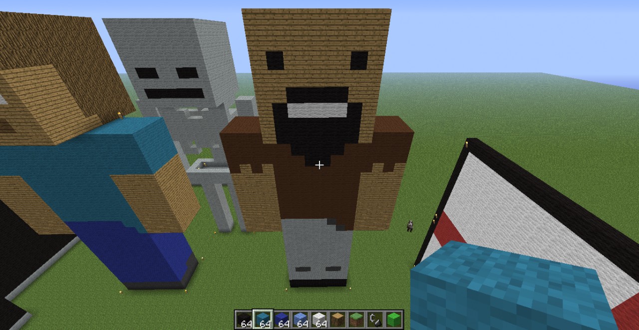 notch statue Minecraft Map