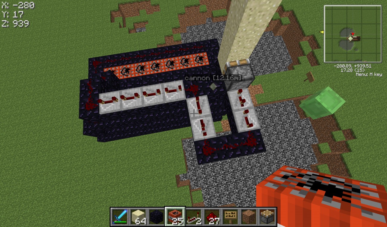 sand cannon Minecraft Map