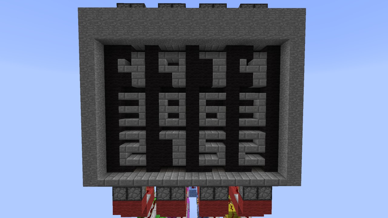Mechanical Combination Lock Minecraft Map